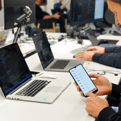 Laptop and Phone