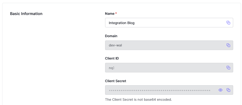 Application Settings