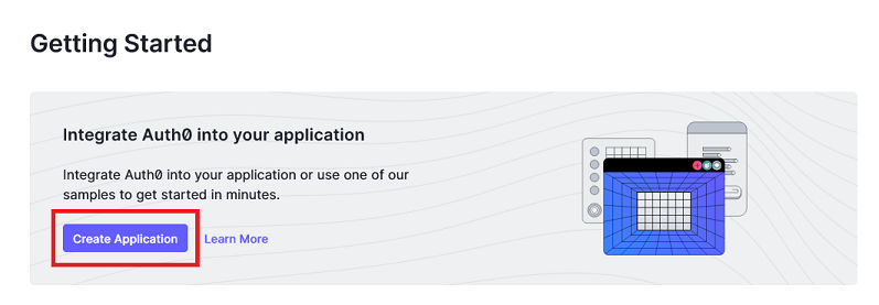 Create Application Getting Started